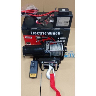 WIN五金 松盈牌DC-12V/24V LBS-13000 車用捲揚機付無線遙控 捲揚機 電動吊車 吊車 電動絞盤 電動捲線機 車用救援, , large