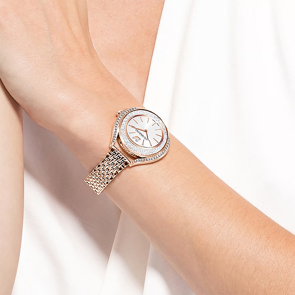 SWAROVSKI 施華洛世奇 Crystalline Aura 奢華水晶女錶 手錶-35.5mm(5519459), , large