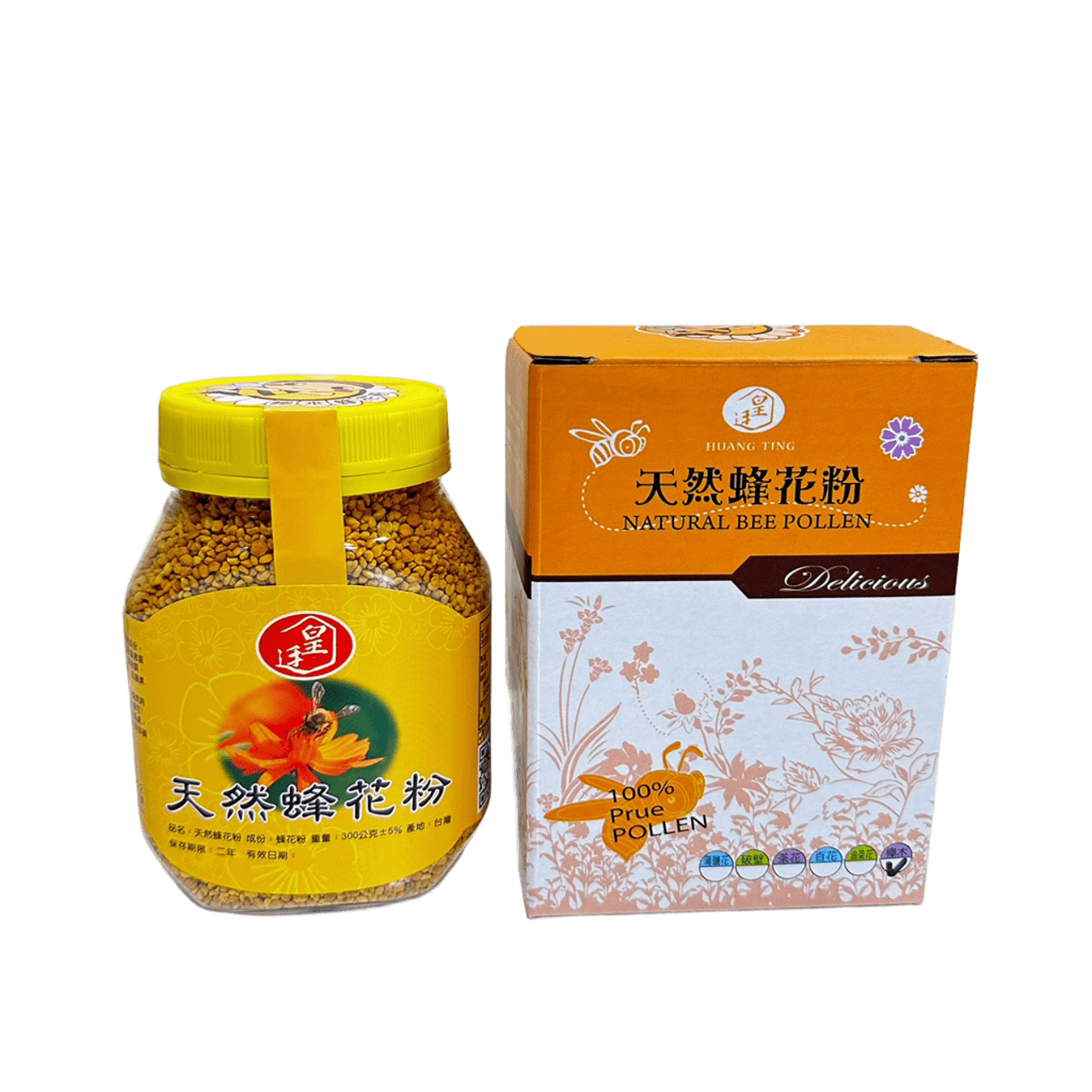 [皇廷] 頂級高山櫸木(白雞油)蜂花粉300g瓶裝, , large