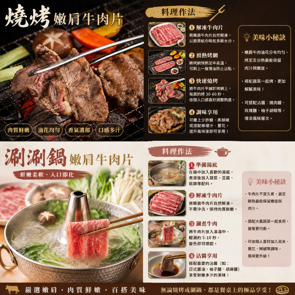 豪鮮牛肉 南美草原熟成嫩肩肉片1包 (200g&plusmn;10%/包)_任選, , large