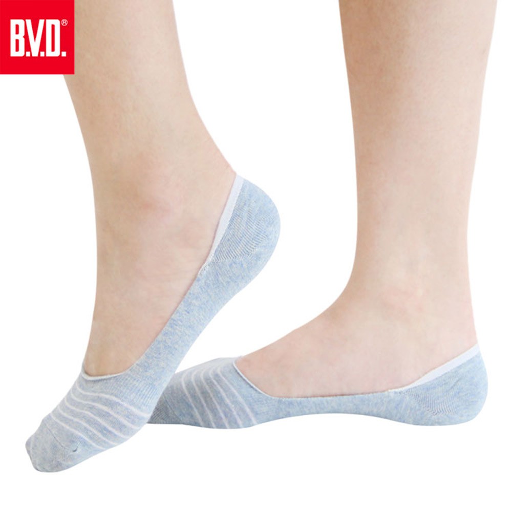 【BVD】簡約條紋休閒女襪套-B248 女襪 襪子 隱形襪, , large