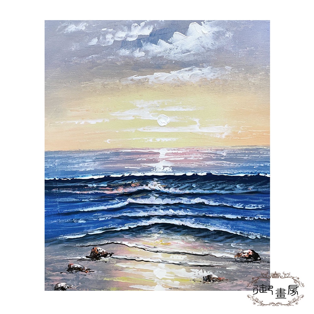 【御畫房】 手繪抽象油畫 美侖美奐 50*60cm, , large