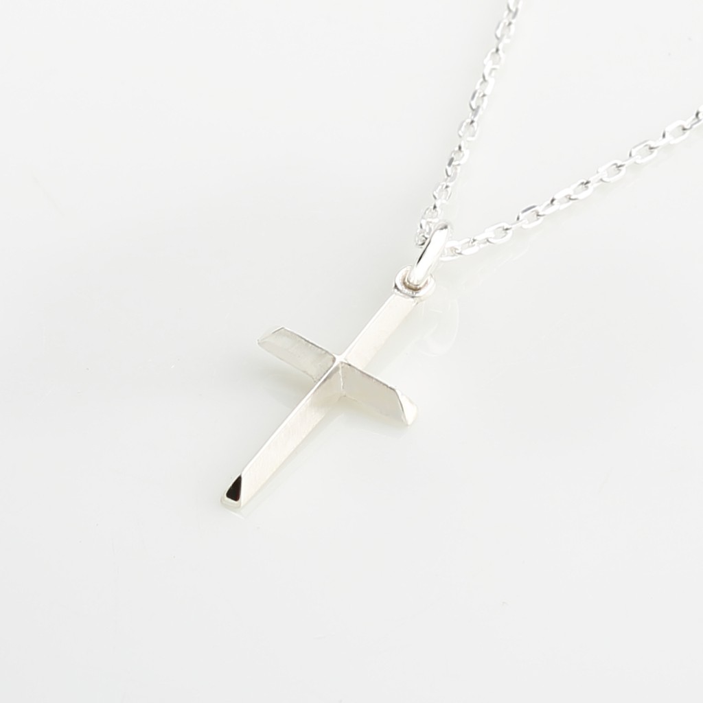 【Angel & Me】Christian cross s925 sterling silver necklace God Jesus gift, , large