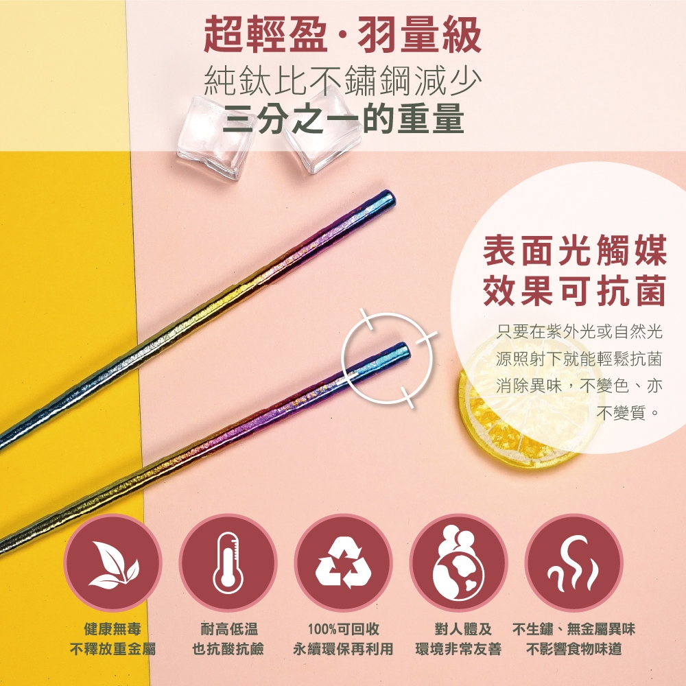 【純鈦餐具禮盒 兩件組 冰晶冰耀黑】八方筷 鈦筷 筷子 湯匙 餐具組 餐具 鈦餐具 環保餐具 露營餐具 禮盒 交換禮物 禮物, , large