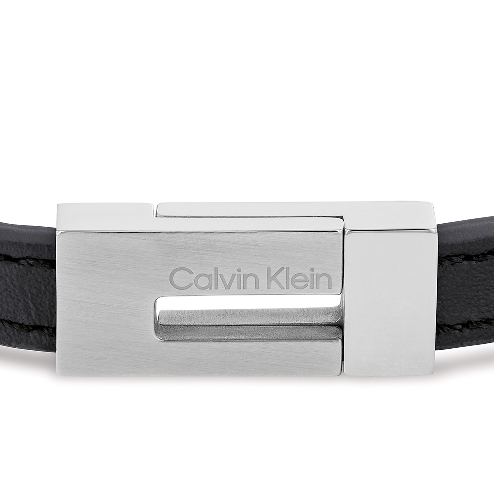 Calvin Klein CK Exposed 廣告款 男士皮革手環 夏日煥新提案 送禮推薦 35100020, , large