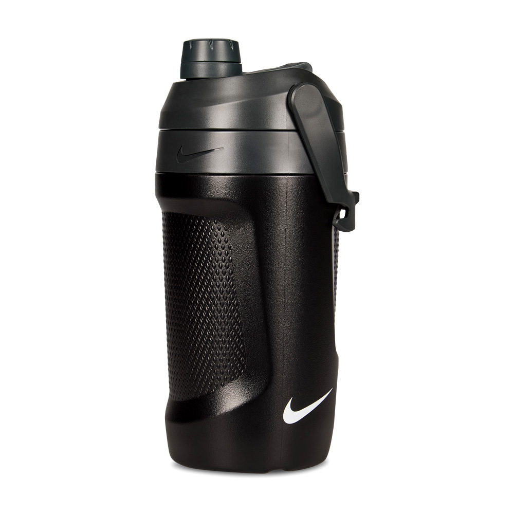 NIKE FUEL JUG 大口徑霸水壺 40OZ/1180ml 運動水壺 轉蓋式 輕量 保冷 鉤狀提把 可機洗 N101379703140黑、N101379740540藍, , large
