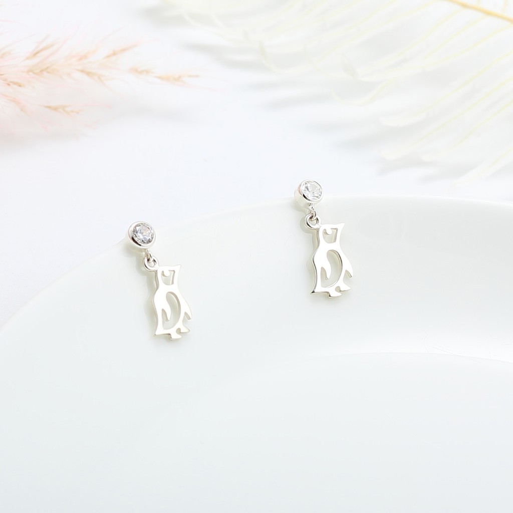【Angel & Me】Lucky Baby Penguin s925 sterling silver earrings gift, , large