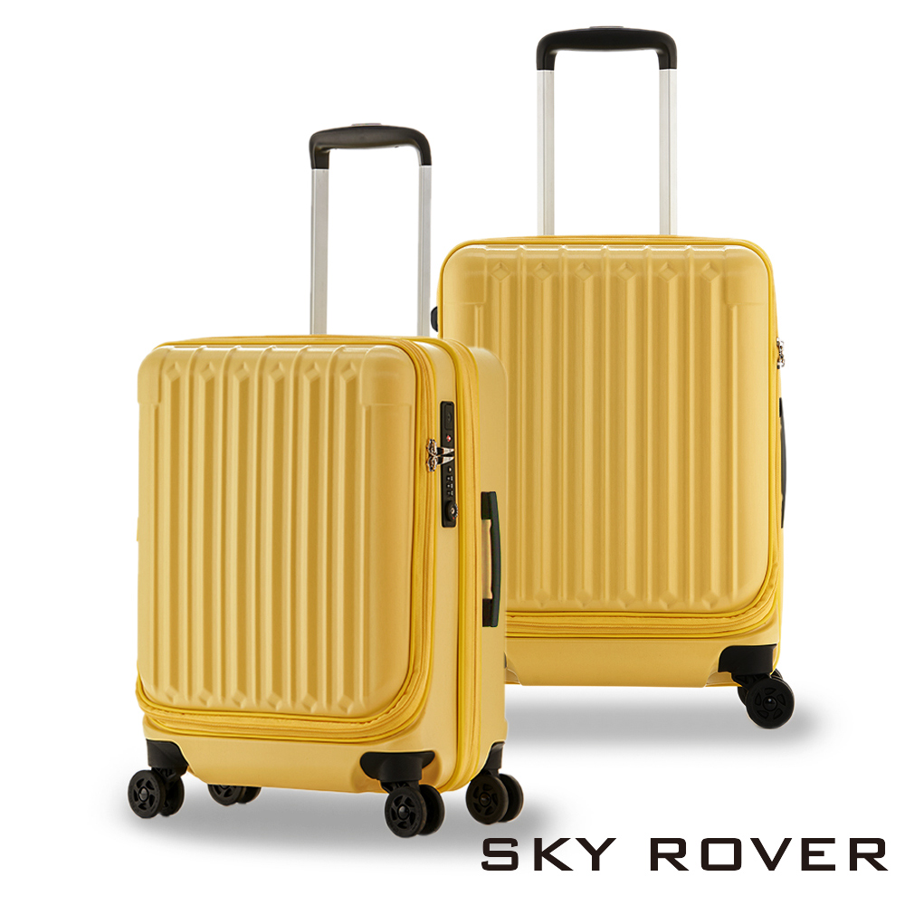 【PANTHEON PLAZA】展示品限量出清 SKY ROVER CRYSTAL 19吋 璀璨晶鑽 前開式可擴充拉鍊硬殼行李箱 SRI-1808SF 紫水晶, , large