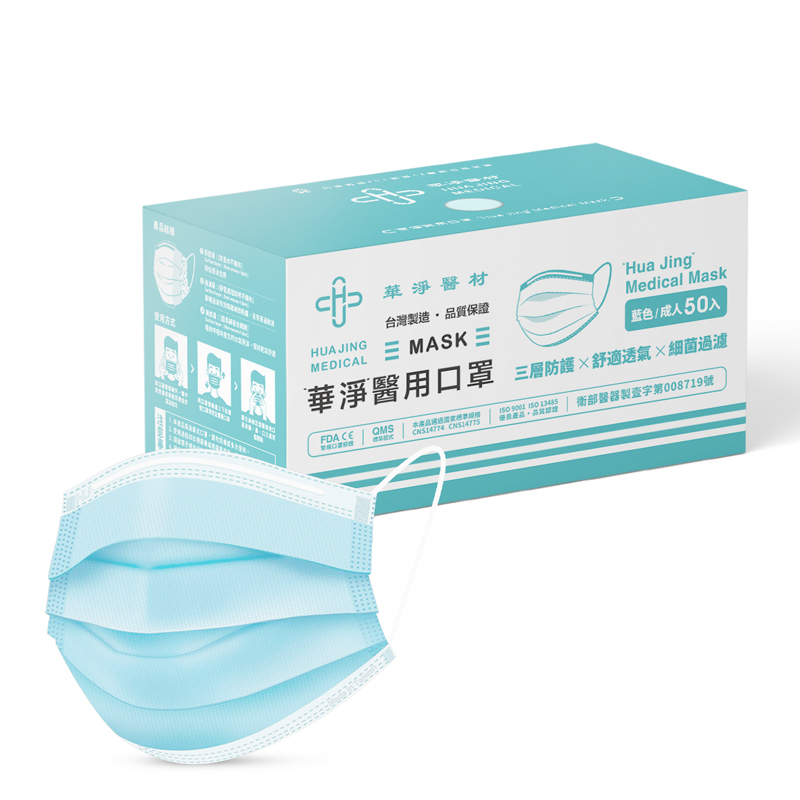 Medical Face Mask For  Adults- Blue, , large