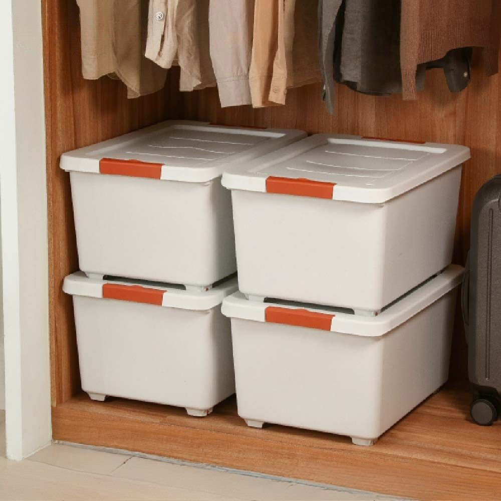 【真心良品】KEYWAY聯府  岩白附輪整理箱48L-2入, , large