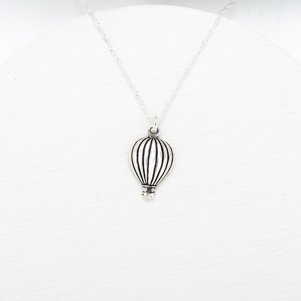 【Angel & Me】Hot Air Balloon Travel s925 sterling silver birthday necklace, , large