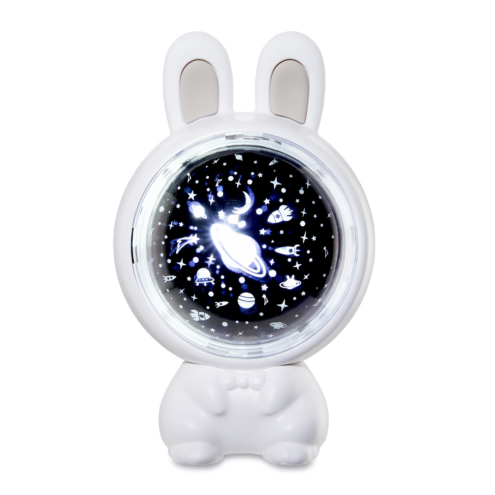 [RONEVER] 兔子星光投影燈 PC419 白, , large