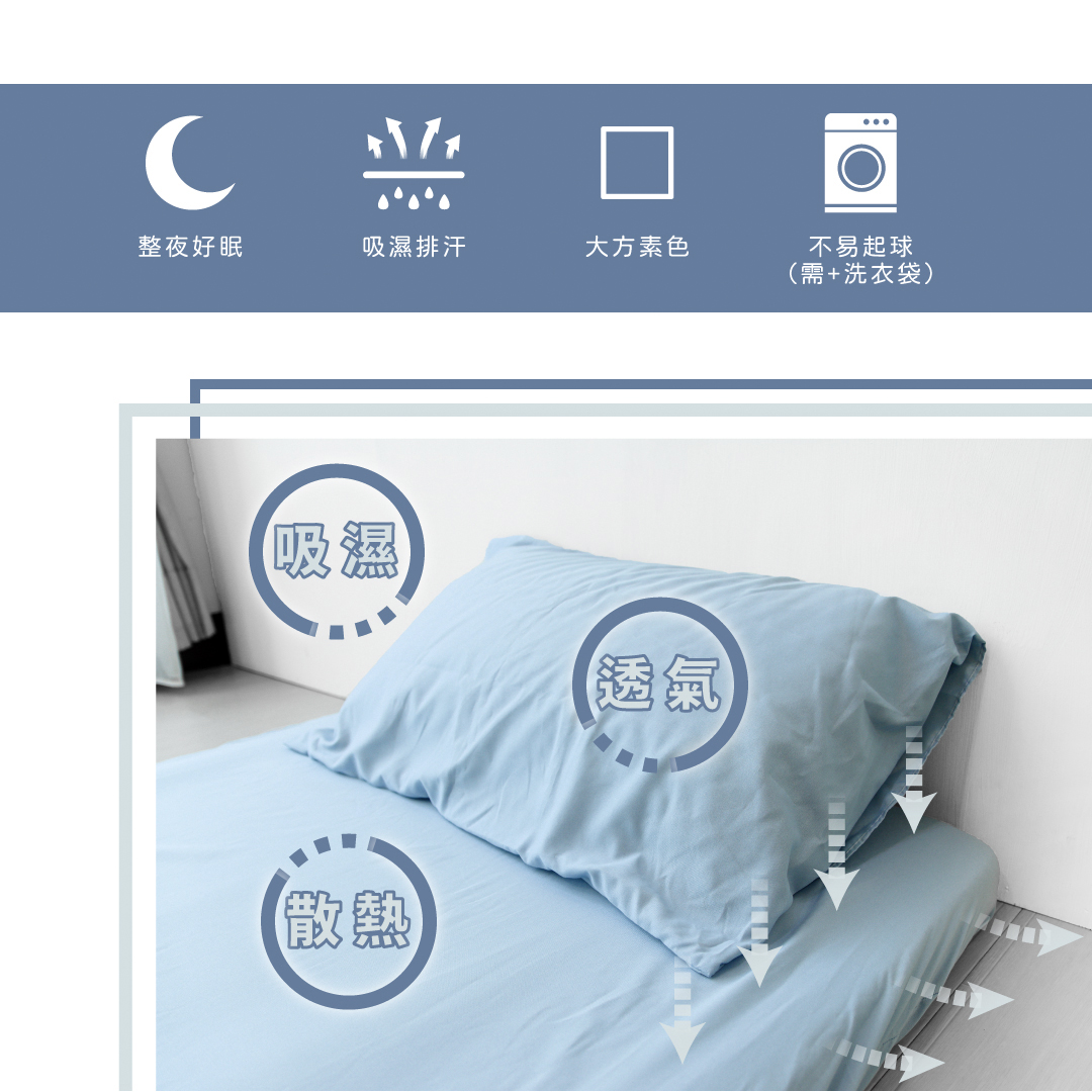 ［熊棉］三折床墊專用舒柔床包組｜純棉款｜3尺｜淺灰｜折疊床必備 床包 純棉 好清洗 清理便利 素色床包 高級觸感, , large