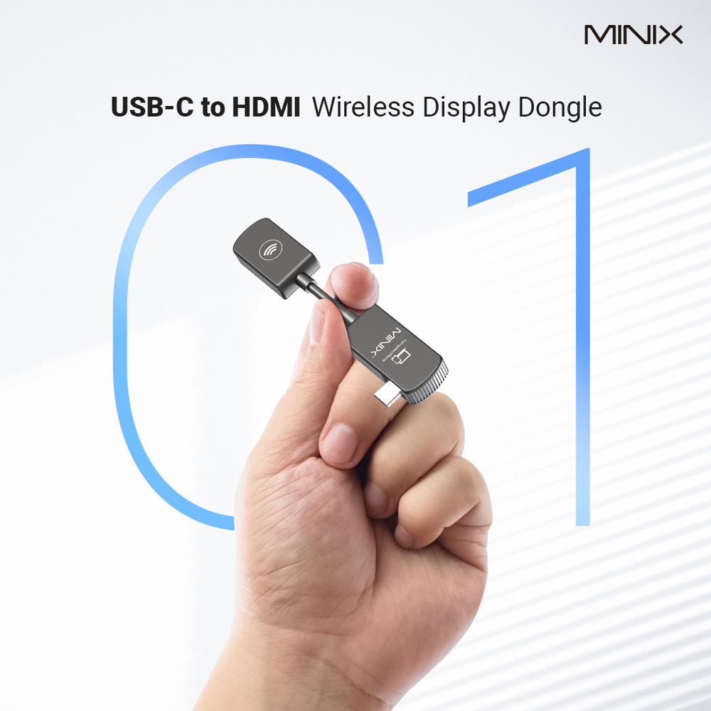 Wondermax 代理 [MINIX] C1無線USB-C TO 1080P HDMI DONGLE, , large