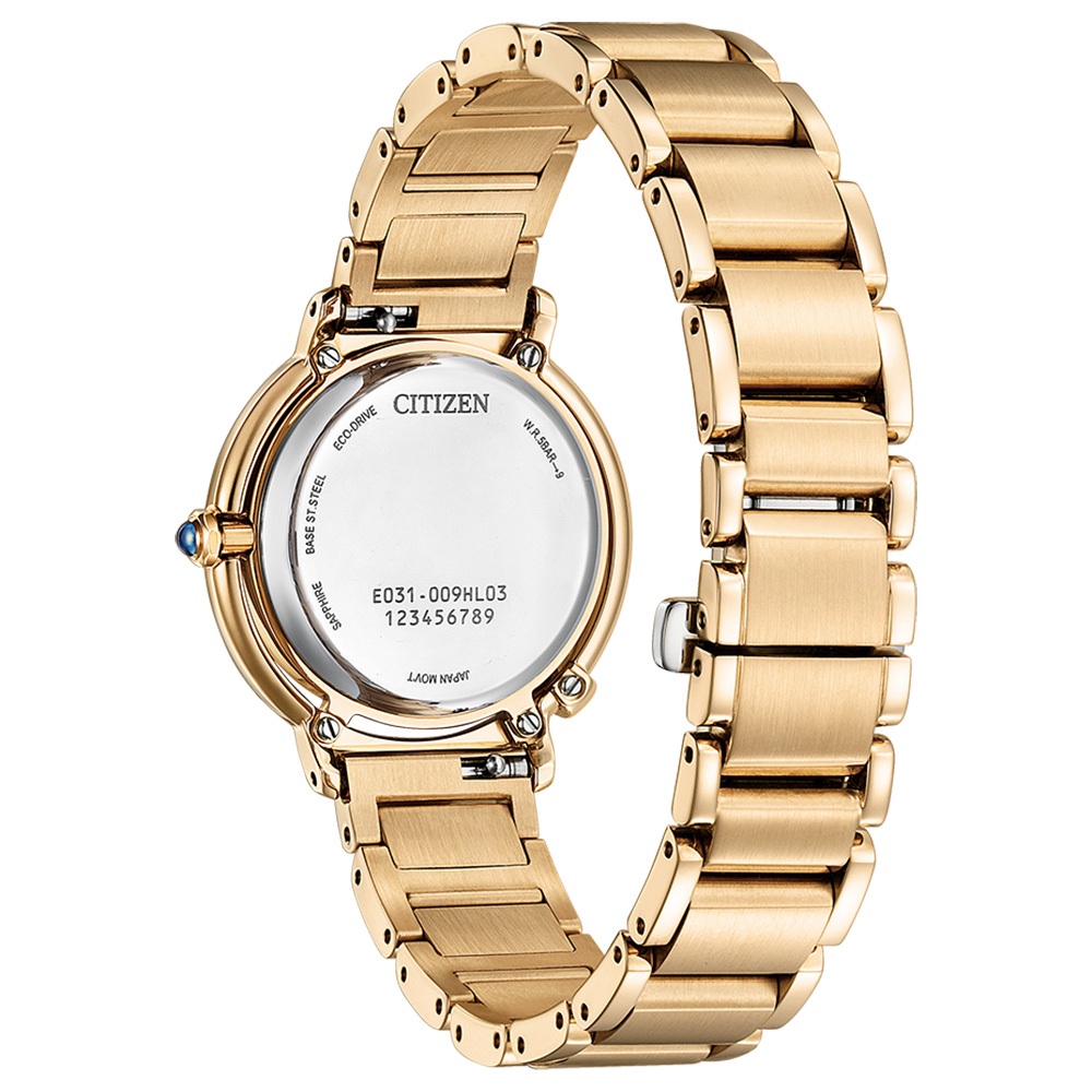 CITIZEN 星辰 L系列 曙光 光動能鑽石女錶 附贈皮革錶帶 EM1093-61D, , large