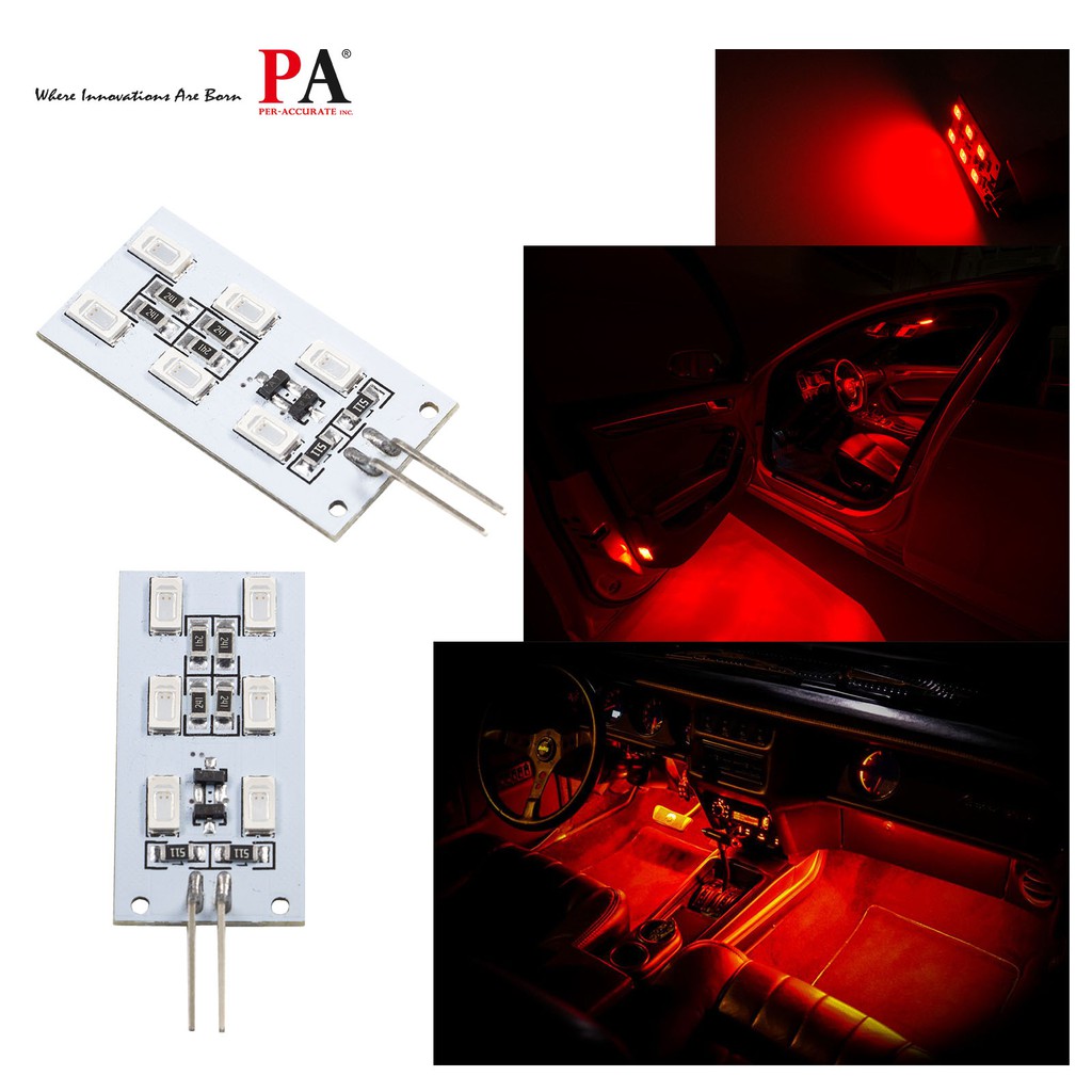【PA LED】奧迪 AUDI 福斯 VW 專用 5630 6晶 SMD LED 腳踏燈 車門燈 手套箱燈 原廠升級模組, , large