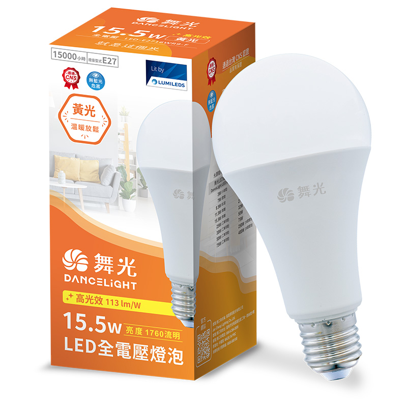 舞光15.5W LED全電壓燈泡, , large