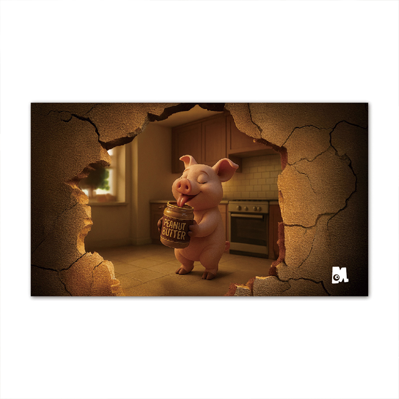 【怪獸】瑪思特 3D情境桌上墊 (60x34cm) -小醬豬, , large