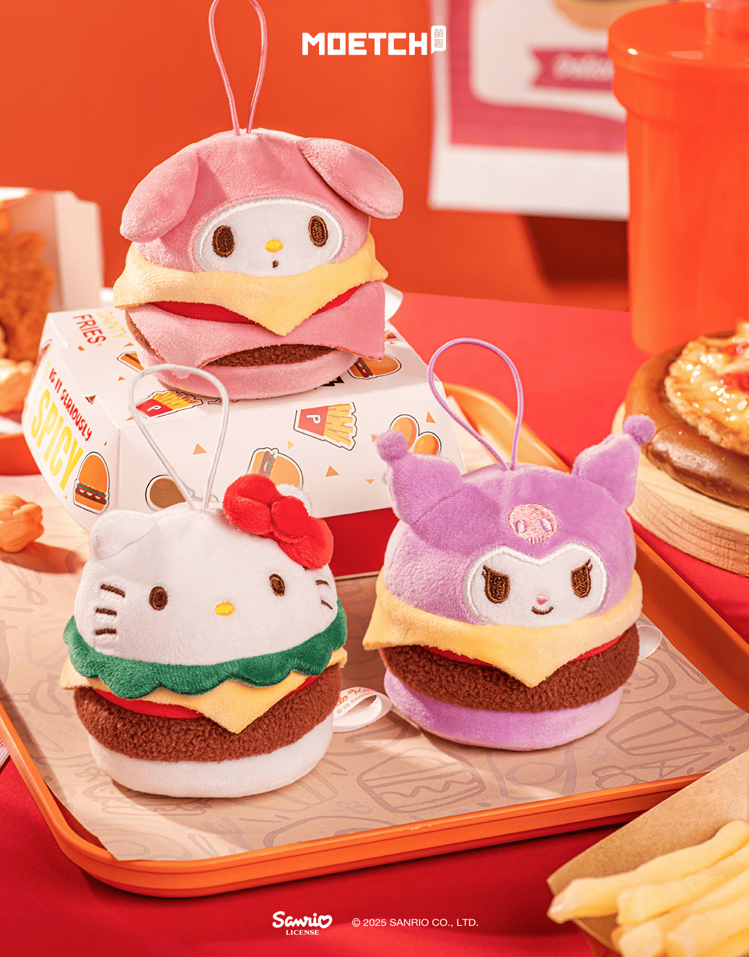 【際洋文化】Sanrio characters漢堡包系列毛絨捏捏樂, , large