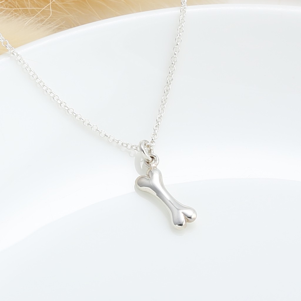 【Angel & Me】Lucky Dog Bone s925 sterling silver necklace birthday gift, , large