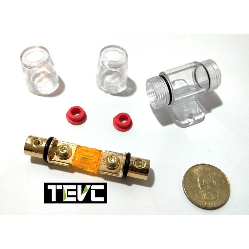 《tevc》ANS A2 一進一出 保險絲座 音響 改裝 單路保險絲座 熔絲型 ANL小號 20A~200A, , large