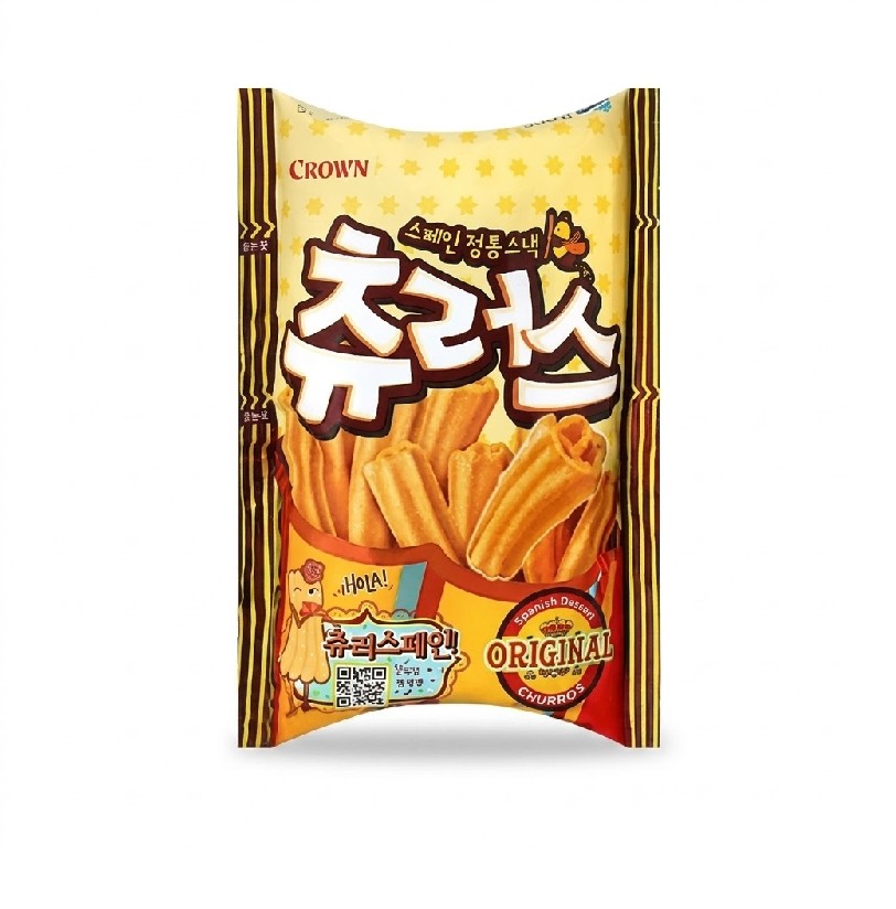 韓國【CROWN】西班牙點心棒 84G, , large