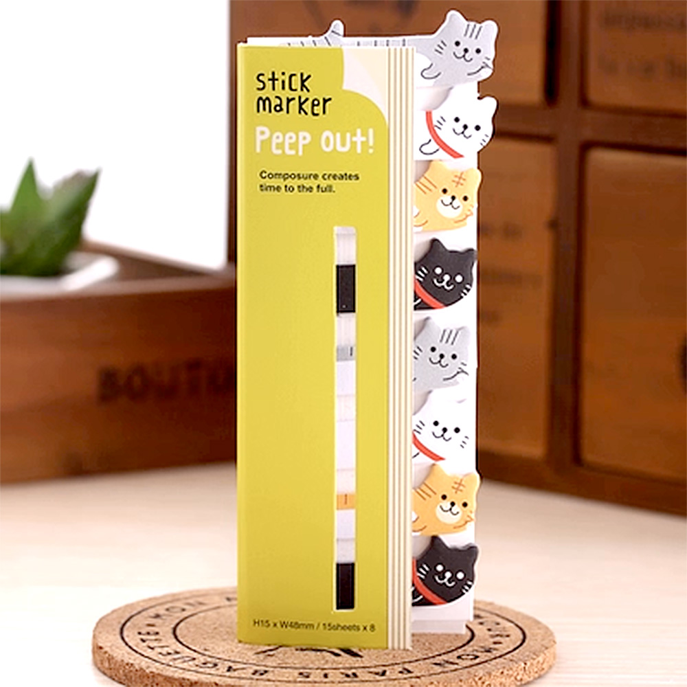 Peeping-out-animal Sticky Notes, , large
