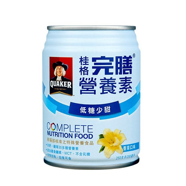 桂格完膳營養素香草口味(低糖少甜)24入, , large