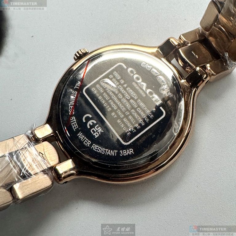 [星晴錶業]COACH手錶,32mm,CH00282玫瑰金色錶面玫瑰金錶殼玫瑰金色精鋼錶帶款, , large