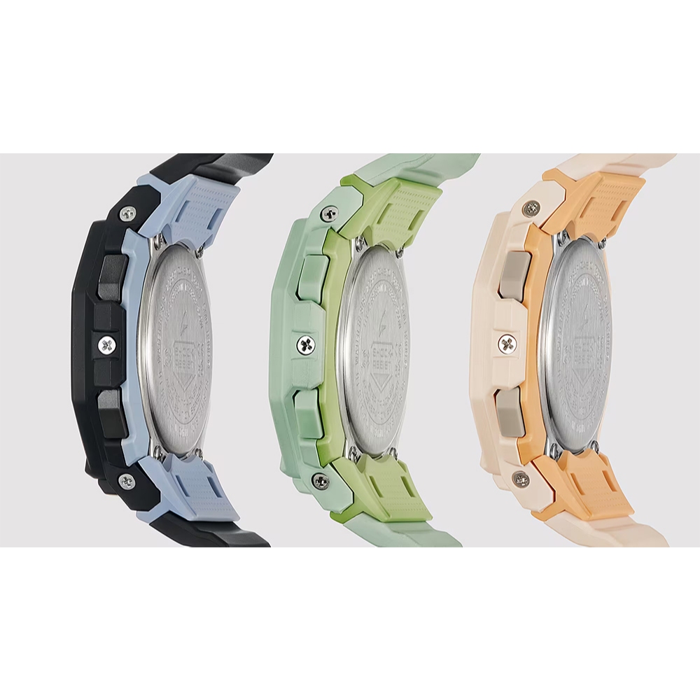 CASIO 卡西歐 G-SHOCK 計步藍芽手錶 柔和色調女錶 GMD-B300-1, , large