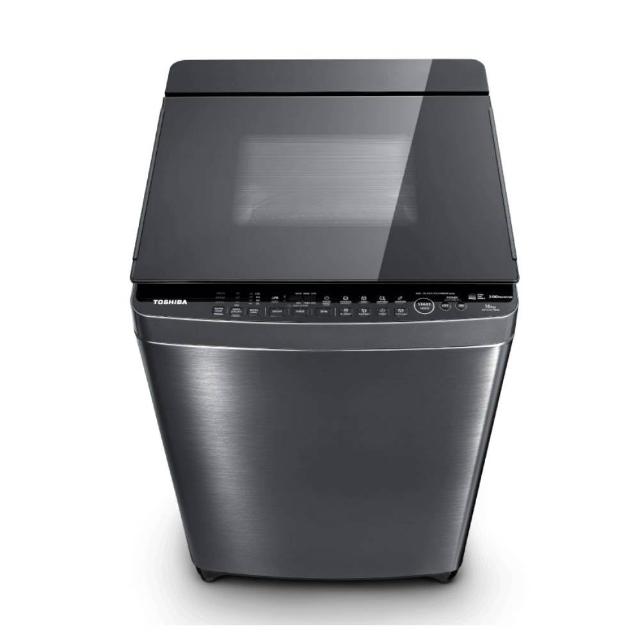 【TOSHIBA 東芝】17公斤 鍍膜奈米泡泡雙渦輪洗衣機 AW-DMUH17WAG(SS), , large