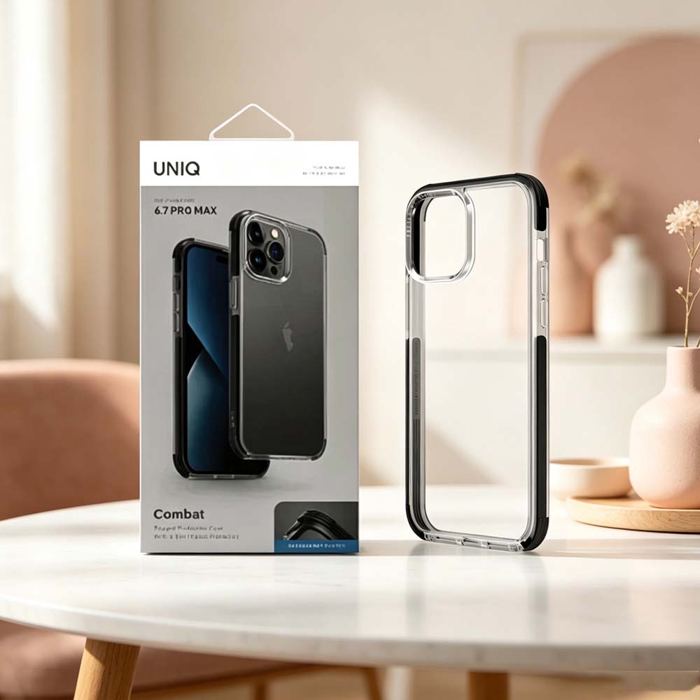 【山水之寶】UNIQ iPhone 14ProMax手機殼 防摔殼 Combat 四角強化軍規等級防摔三料保護殼 原廠公司貨, , large