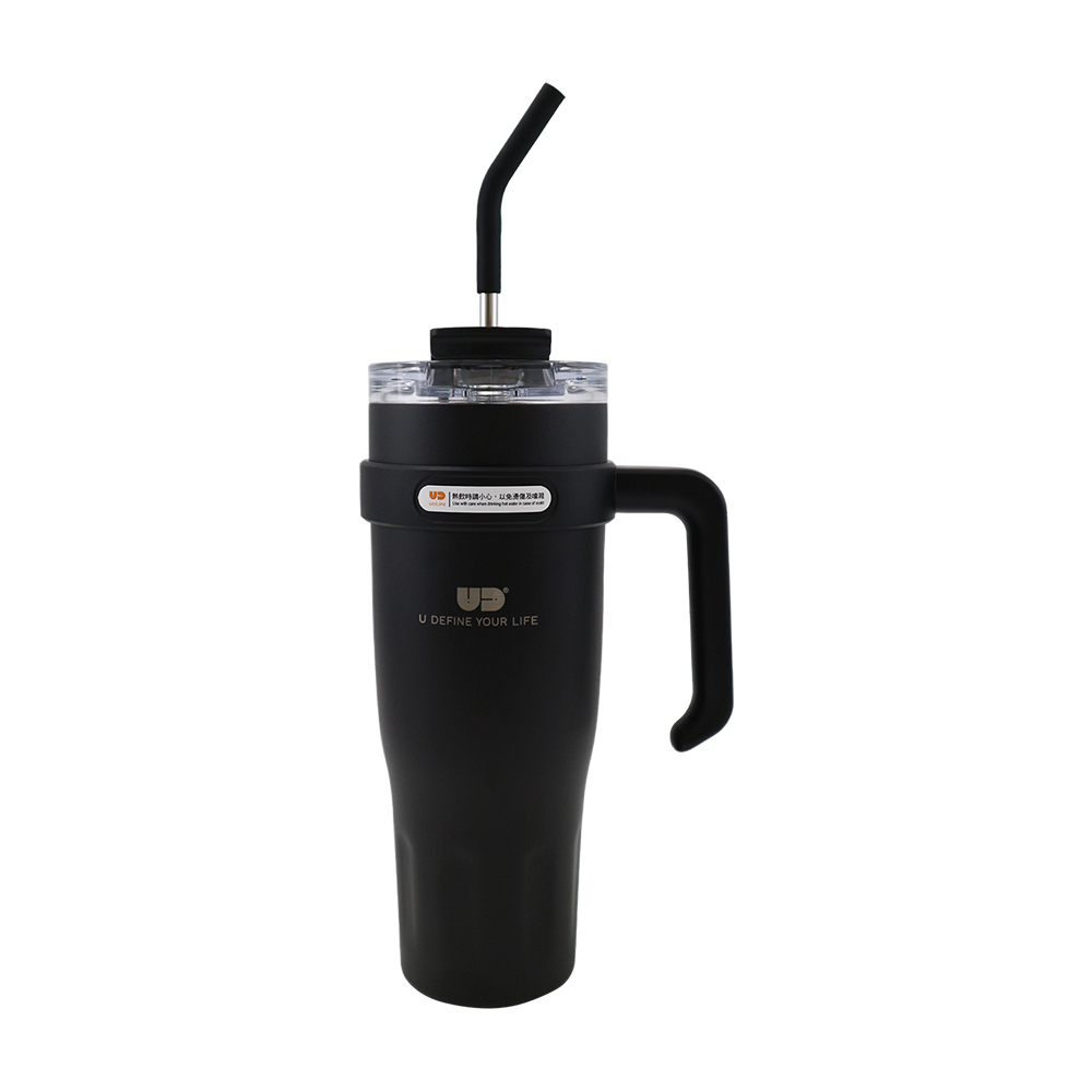 304不鏽鋼手把夠飲杯-1200ml-霧黑-1支, , large
