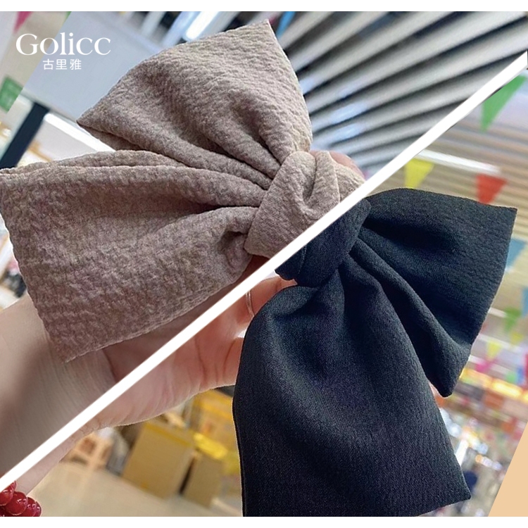 【Gulicc 】古莉可 髮夾 氣質可愛蝴蝶結彈簧夾, , large