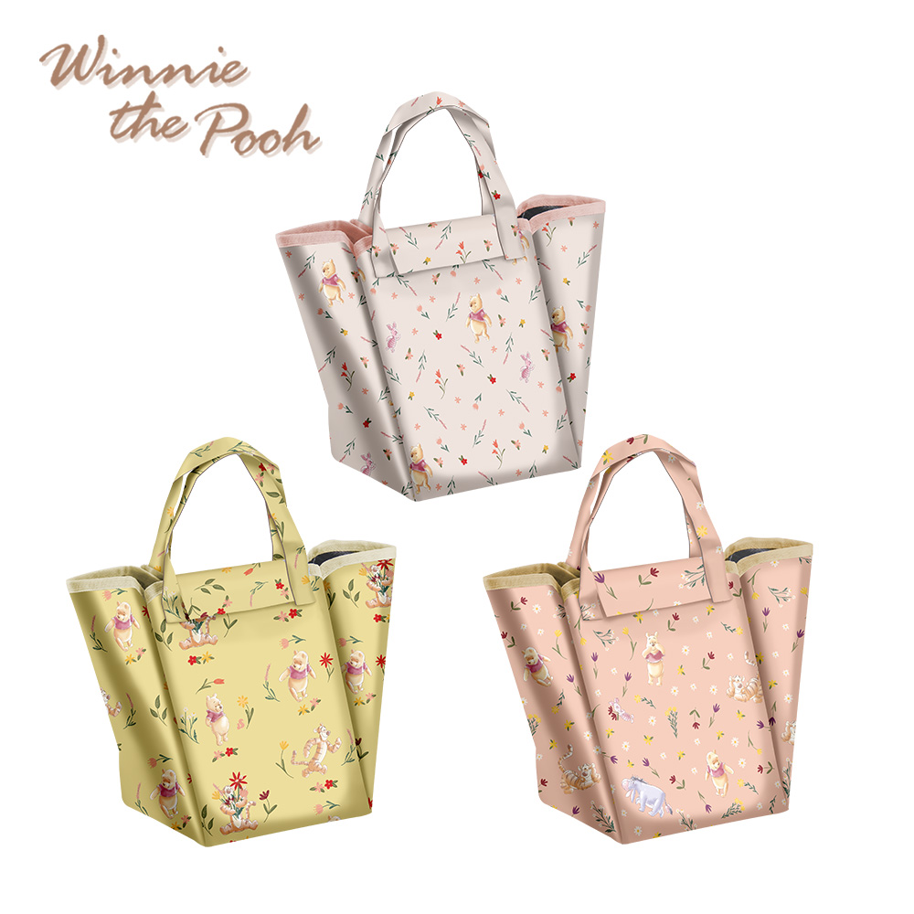 Disney Winnie the Pooh "Floral Series" 2-in-1 Picnic Mat & Insulated Bag, , large