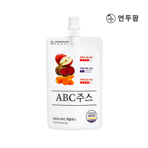 【韓國YEONDOOFARM妍杜農場】NFC 100% 均衡ABC蔬果汁禮盒組 (100ml &times; 30包), , large