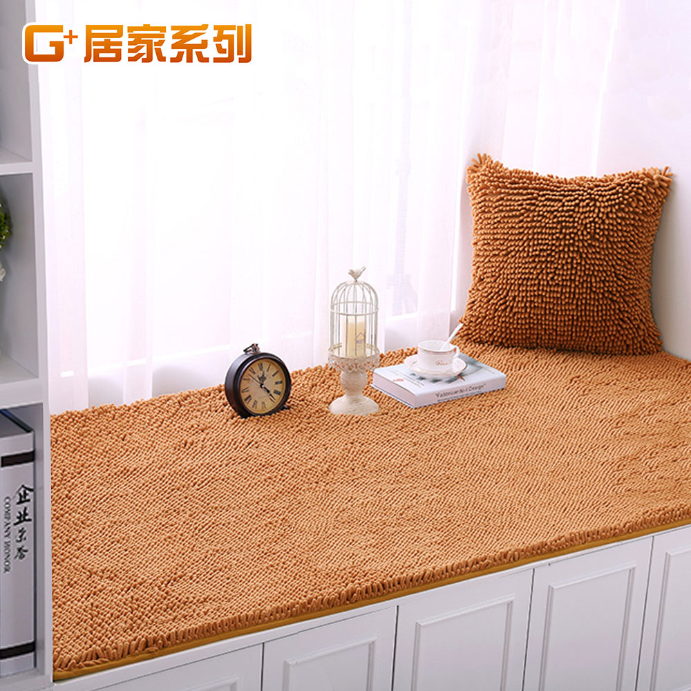 Microfiber long-haired water-absorbing anti-slip floor mat 70x140 cm - peach red, , large