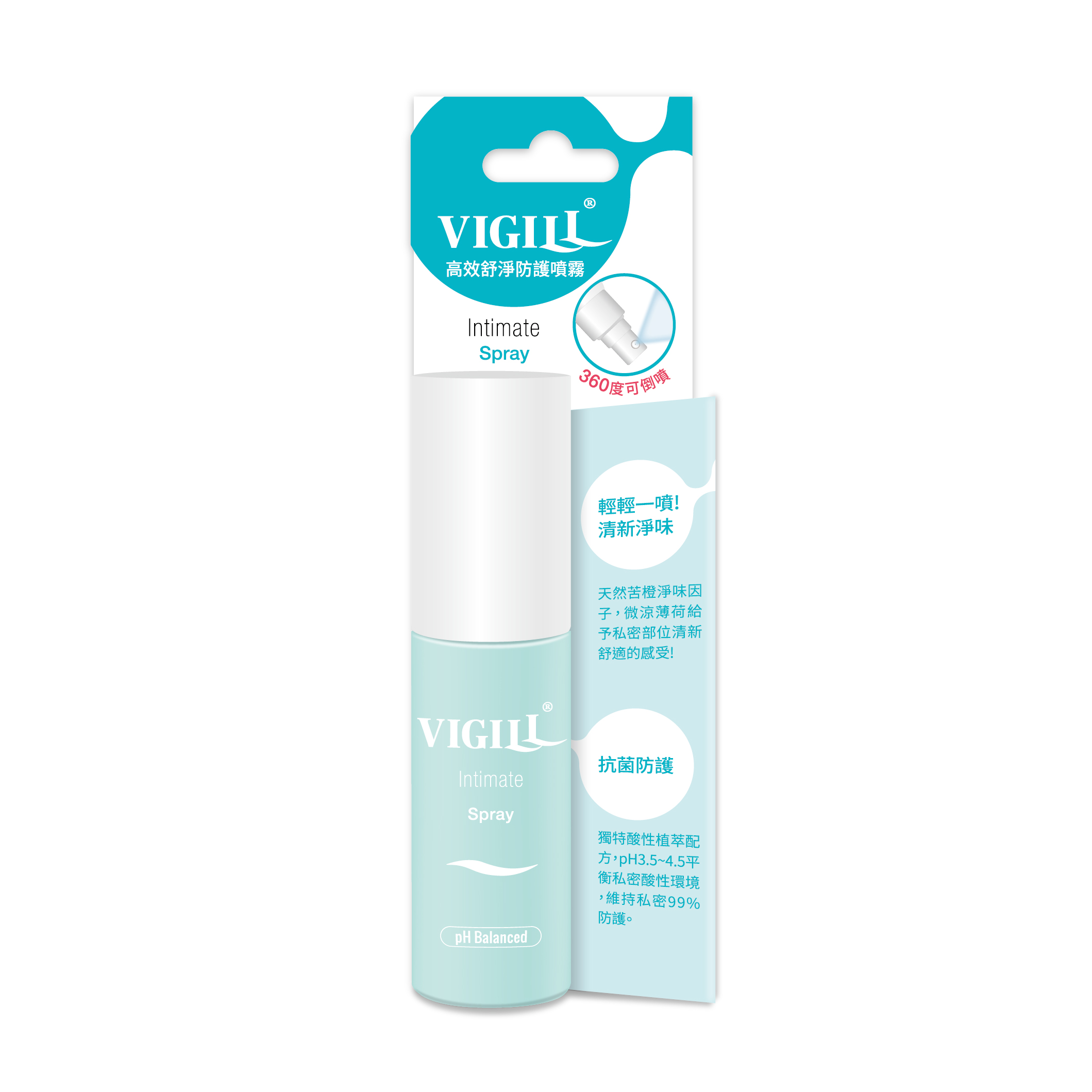 [幸一生醫] VIGILL婦潔 高效舒淨防護噴霧35ml (微涼), , large
