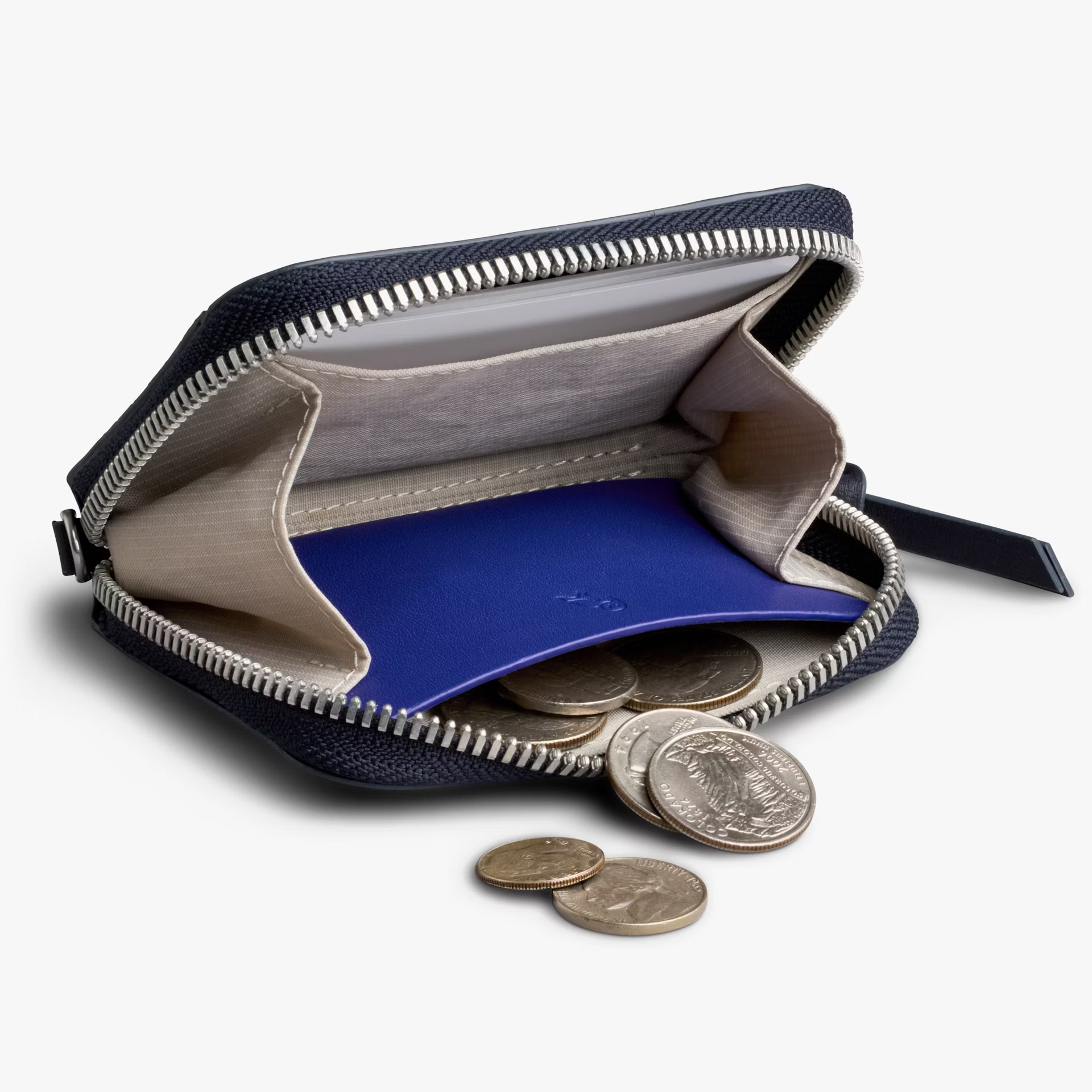 Bellroy Folio Piccolo 小錢包 卡片收納包 拉鍊包 零錢包 優質皮革(藍）-WFBA, , large