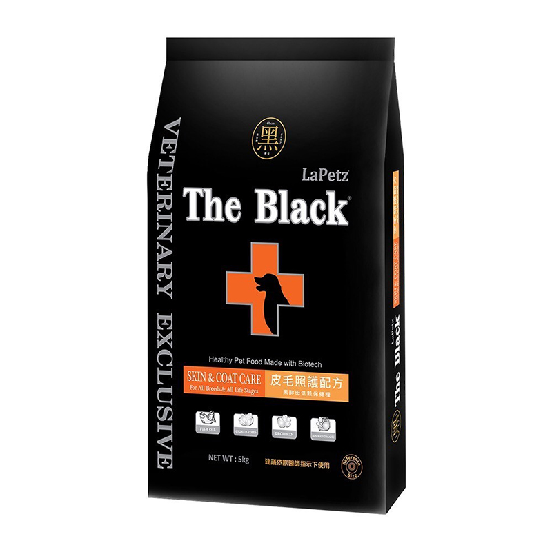【LaPetz 樂倍】The Black黑酵母無穀犬糧5kg-皮毛照護配方, , large