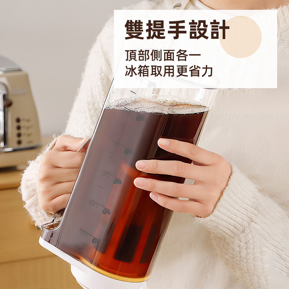 【上手家居】冷萃過濾冷水壺 2.2L 2.2L(水壺/耐熱水壺/過濾水壺/冰箱水壺/冷泡茶壺), , large