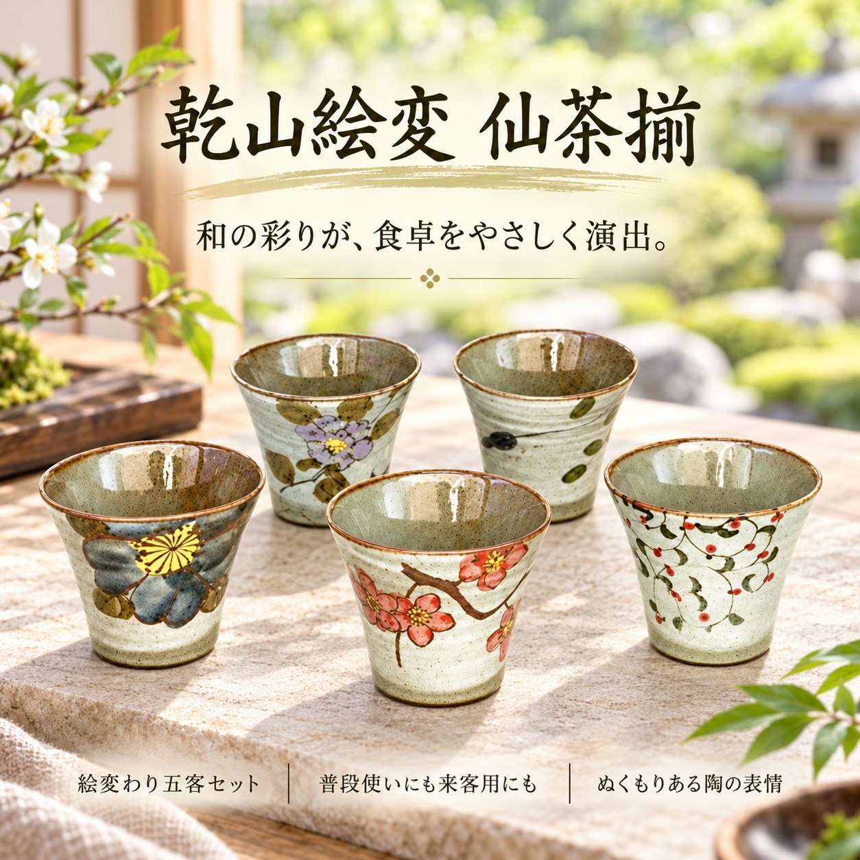 【HIYASU日安工坊】乾山繪變 仙茶揃 <化粧>, , large