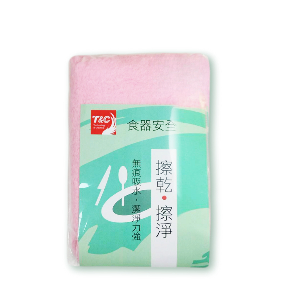 【台灣T&C】廚房超細纖維抹布 粉色/3入, , large
