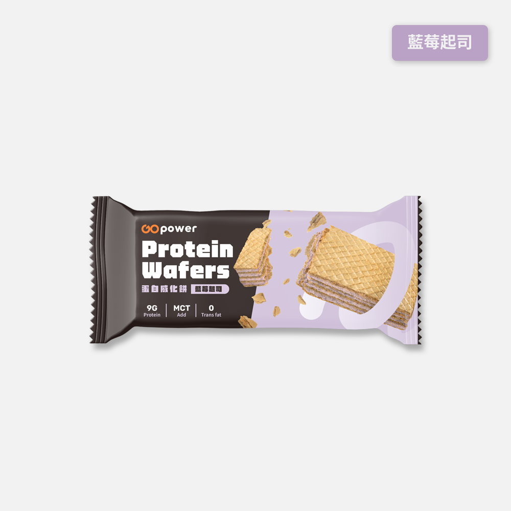 GOPOWER Protein wafer Blueberry 30g/branch, , large
