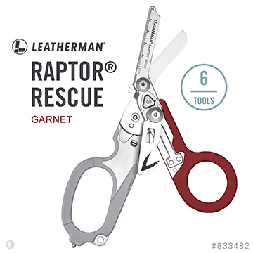LEATHERMAN 公司貨 RAPTOR&reg; RESCUE 多功能工具剪 石榴色/833482, , large