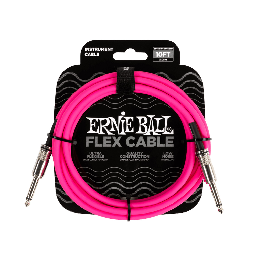 Ernie Ball Cable Flex SS 10ft P06413 Pink, , large