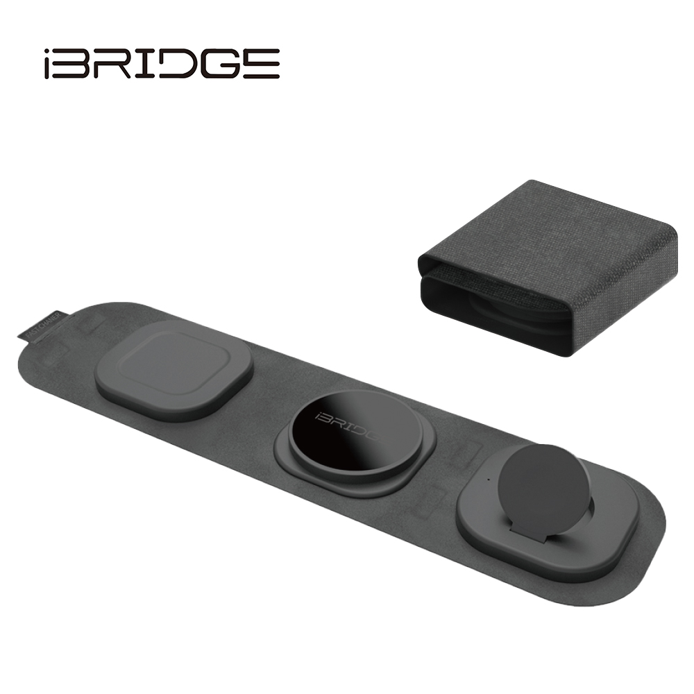 iBRIDGE 3-in-1 Storage Wireless Charger, , large