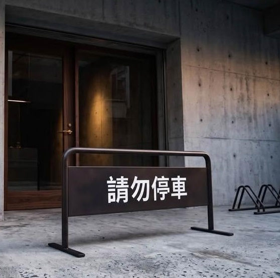 【 SHAONIANNA.TW 】禁止停車架 金屬拒馬 禁止停車告示架 停車阻擋架 防違停架 店門口拒馬, , large