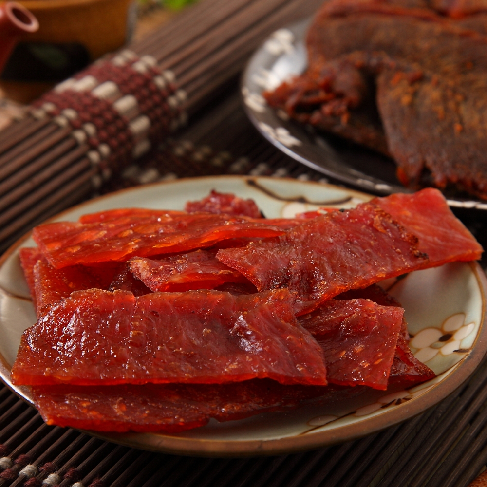 2 packs each of sorghum honey-glazed, thick-cut, and golden chopstick pork jerky / 6 packs in total, , large