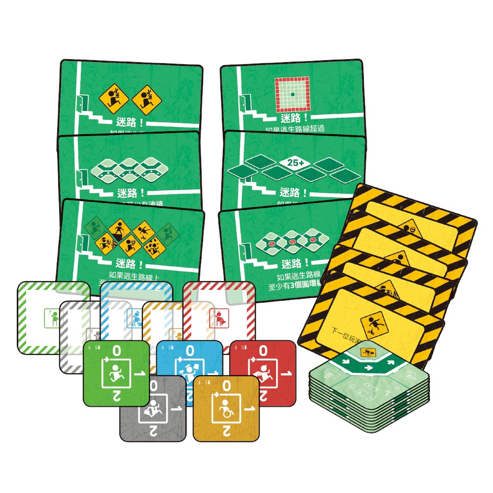 【Asmodee】緊記逃生 EMERGENCY EXIT ONLY CNT｜記憶逃生路線桌遊｜合作競爭派對遊戲, , large